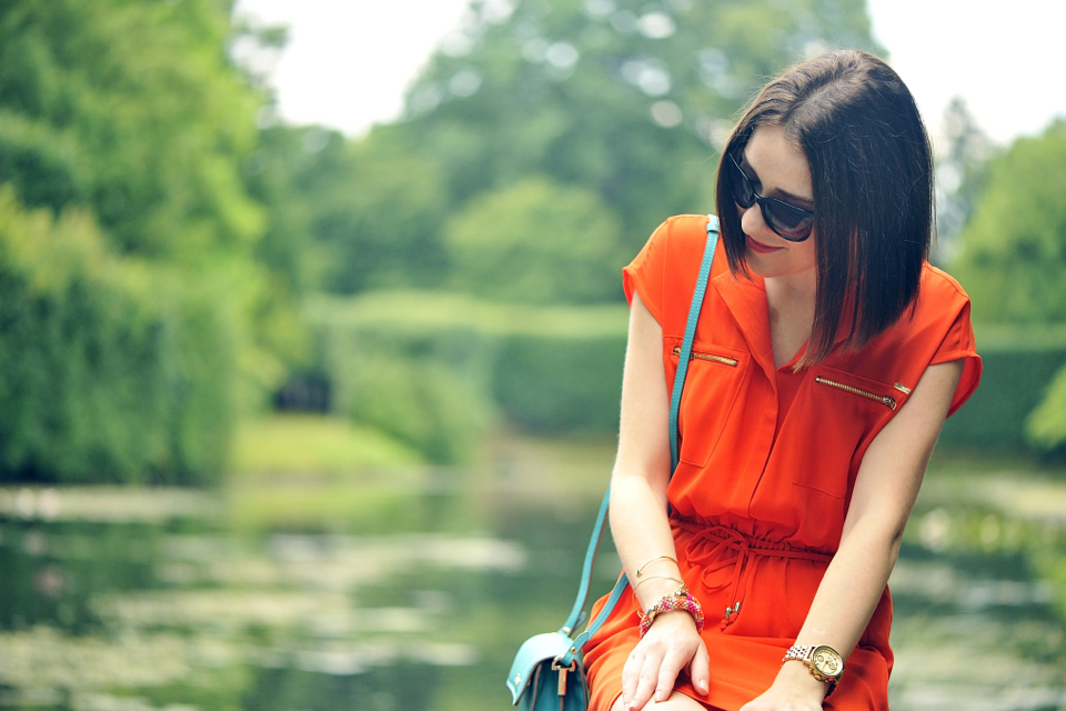 pomarańczowa-sukienka