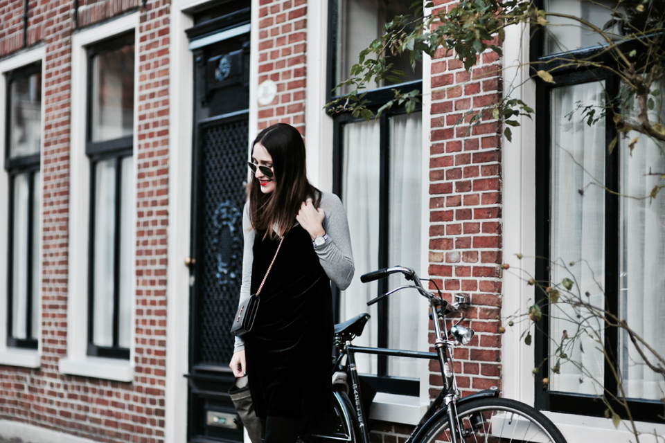 sukienka i golf stylizacja