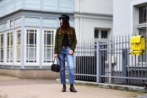 military jacket street style