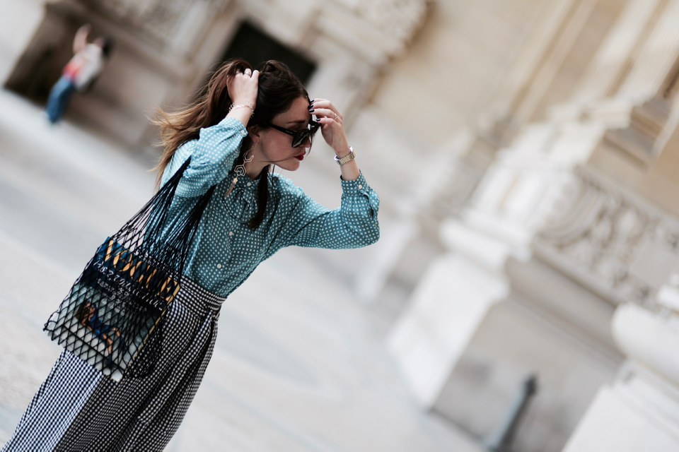 spodnie w kratę vichy stylizacja jak nosić