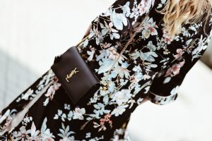 floral kimono street style outfit idea