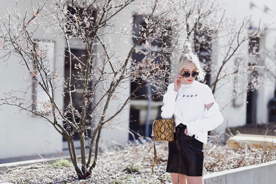 spódnica-z-lakierowanej-skóry-torebka-wzór-skóry-węża-stylizacja-jak-nosić-do-czego-nosić