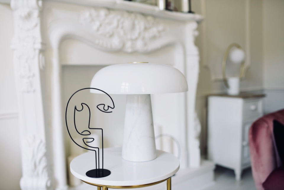 lampa glossy marmurowa grzybek - 1